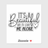 一人で過ごすなんて美しい離れ日だ シール (シート)