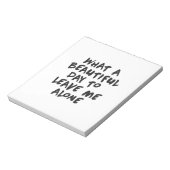 一人で過ごすなんて美離れしい日だろう ノートパッド (回転)