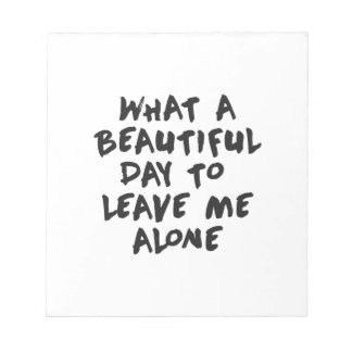 一人で過ごすなんて美離れしい日だろう ノートパッド