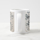 「一人で過ごす美しい日離れだ。 ジャンボコーヒーマグカップ (裏面)