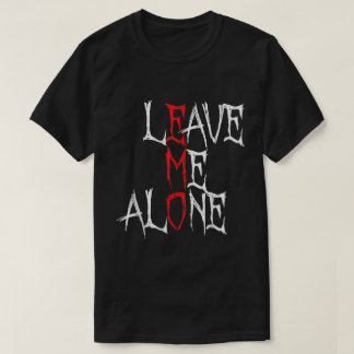 一人にしてくれ EmoゴシックTシャツ Tシャツ