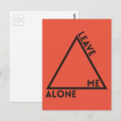 一人にして ポストカード (正面/裏面)