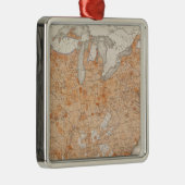 一人につき課税、統計的な米国の石版 メタルオーナメント (右)