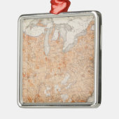 一人につき課税、統計的な米国の石版 メタルオーナメント (左)