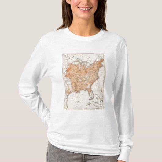 一人につき課税、統計的な米国の石版 Tシャツ (正面)