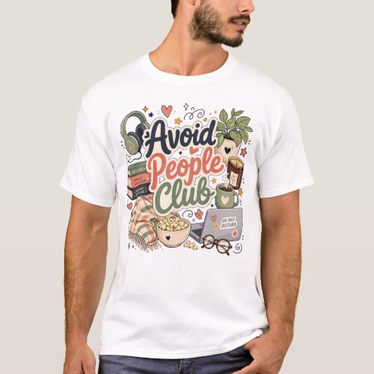 一人になりたいクラブのインテリア雑貨 Tシャツ (正面)