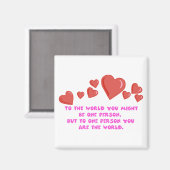 一人に対して世界の磁石だ マグネット (正面/裏面)