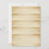 一人のハッピーキャンパー!男の素朴子1歳の誕生日パーティー 招待状 (裏面)