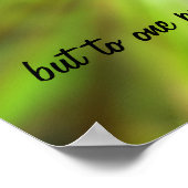 一人の人間に対して世界を成し遂げよう ポスター (角)