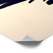 一人の侍が倒れる桜 ポスター (角)