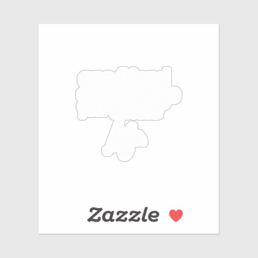 一人の友人が人生を変える シール (シート)