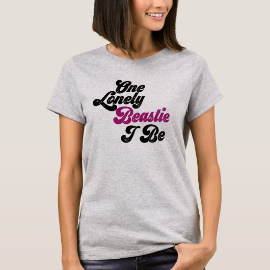 一人の寂しいビーチだ。 Tシャツ (正面)