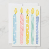 一人の幸せな女!シック誕生日 招待状 (裏面)