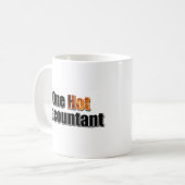 一人の熱心な会計士 コーヒーマグカップ (正面左)