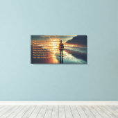 一人の男が目を覚ます キャンバスプリント (インサイチュ (ウッドフロア))