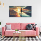 一人の男が目を覚ます キャンバスプリント (インサイチュ (リビング))