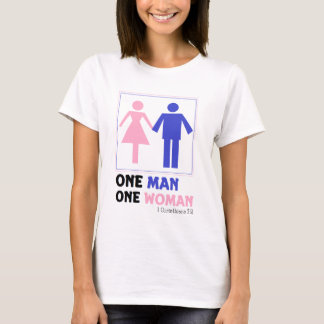 一人の男と一人の女 Tシャツ