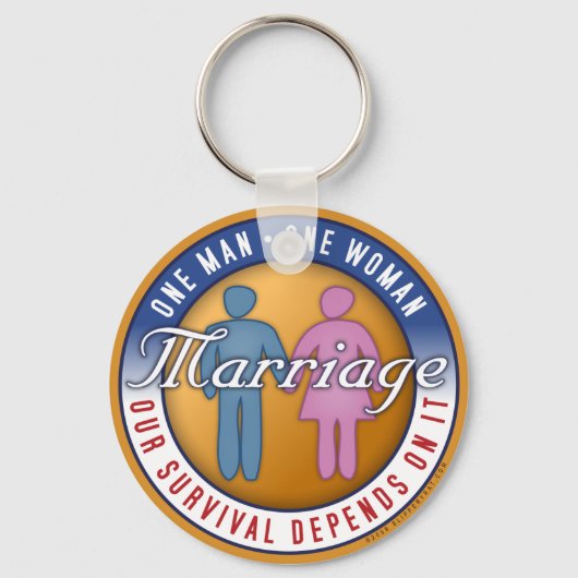 一人の男…一人の女性 キーホルダー (正面)