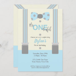 一人の肌寒い赤ん坊の青と灰色 招待状
