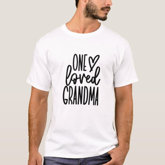 一人はおばあちゃんを愛した Tシャツ (正面)