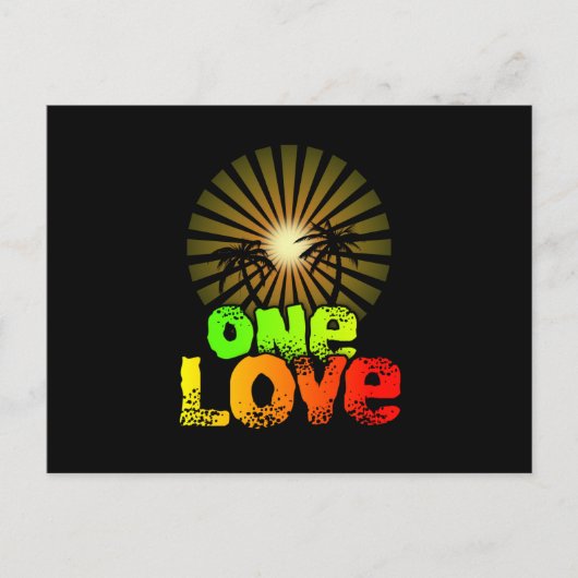 一人はジャマイカを愛する ポストカード (正面)