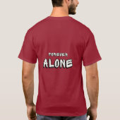 一人ぼっちの冒険が待つベーシックダークTシャツ Tシャツ (裏面)