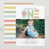 一人を祝う 招待状 (正面/裏面)