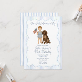 一人オールアメリカン少年、赤い白い二、愛国心 招待状