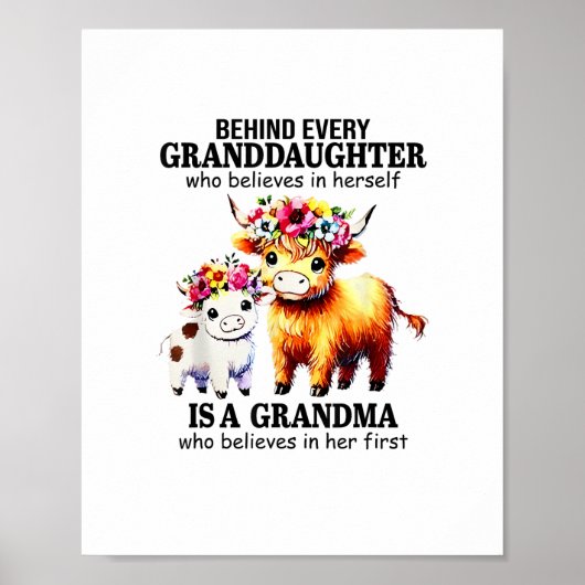 一人一人の孫娘の後ろに ポスター (正面)