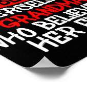 一人一人の孫娘の後ろに ポスター (角)