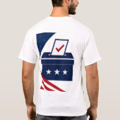 一人一票一身分証明 Tシャツ (裏面)