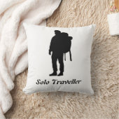 一人旅を愛する人のためのデザイン クッション (ブランケット)