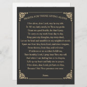 一人暮らしの祈りの言葉 招待状 (正面/裏面)