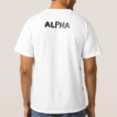 一人狼クラブアーバンストリートウェアTシャツ Tシャツ (裏面)