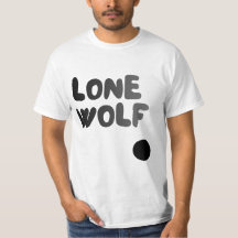 一人狼クラブアーバンストリートウェアTシャツ