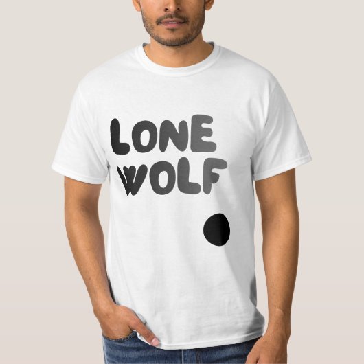 一人狼クラブアーバンストリートウェアTシャツ Tシャツ (正面)