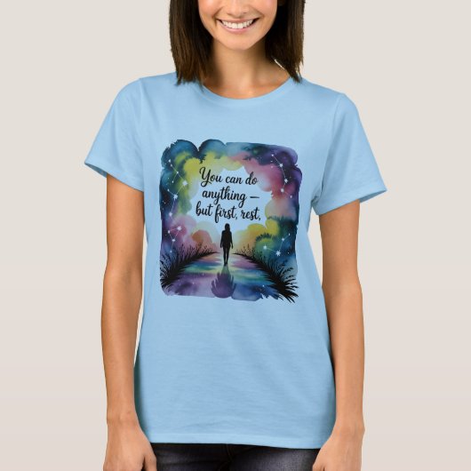 一休み以外何でもよろしい | 感動的 Tシャツ (正面)