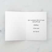 一体何をしているの？ - 笑える 案内状 (内部)