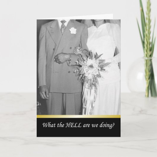 一体何をやってるの？ - 笑える 案内状 (正面)