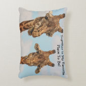 一体性キリン枕 アクセントクッション (正面(垂直))