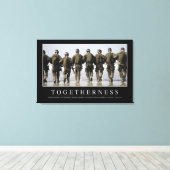 一体性：感動的引用文 キャンバスプリント (インサイチュ (ウッドフロア))