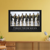 一体性：感動的引用文 キャンバスプリント (インサイチュ (リビング))