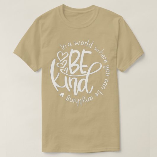 一体感のある世界で親切である Tシャツ (デザイン正面)