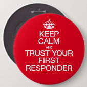 一保番応答者の安静と信頼 缶バッジ (正面&裏面)