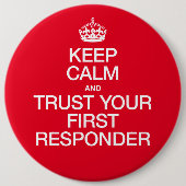 一保番応答者の安静と信頼 缶バッジ (正面)