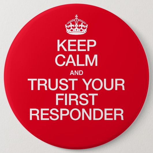 一保番応答者の安静と信頼 缶バッジ (正面)