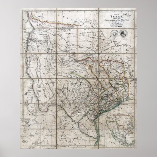 一八四一テキサス州共和国 ポスター (正面)