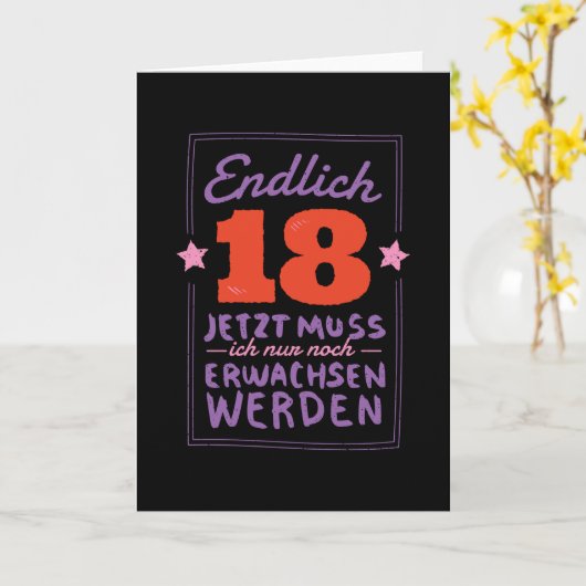 一八誕生日 カード (黄色い花)