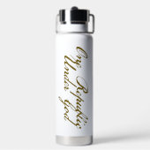 一共和国金属銅真空絶縁ボトル ウォーターボトル (背面)