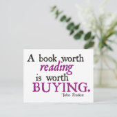 一冊の本読は価値があ買る ポストカード (スタンド正面)